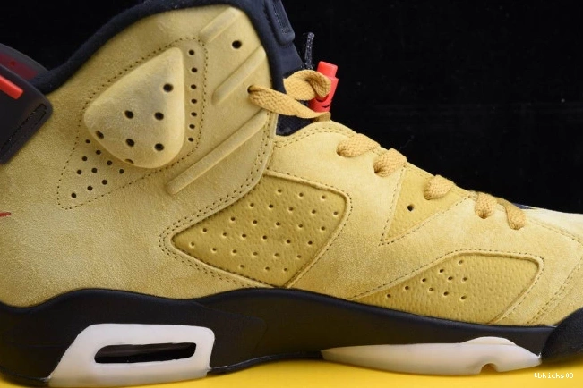Rep TBkick 6 X SCOTT AIR YELLOW CN1084-300 JORDAN TRAVIS 0630